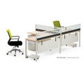 Cross Shape 4 People Modern Office Workstation Partitions